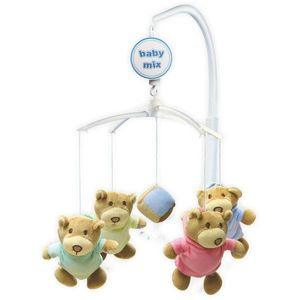 Kolotoč nad postieľku Baby Mix Medvedíky a kocka vyobraziť
