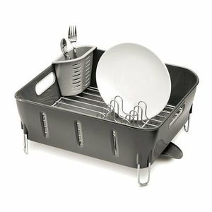 Simplehuman Odkvapkávač na riad Compact, sivá vyobraziť