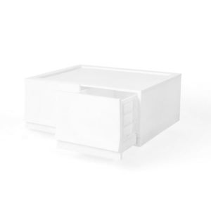 Modulárny úložný box Wave twin Snow bez koliesok 54, 6 x 43, 4 x 22 cm, široký - 2 zásuvky vyobraziť