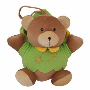 Detská plyšová hračka s hracím strojčekom Baby Mix medvedík zelený vyobraziť