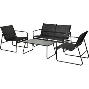 Set záhradného nábytku Taigo, 4 ks, čierna vyobraziť