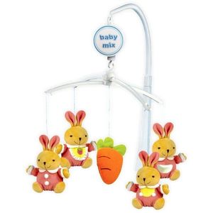Kolotoč nad postieľku Baby Mix Zajačikovia vyobraziť