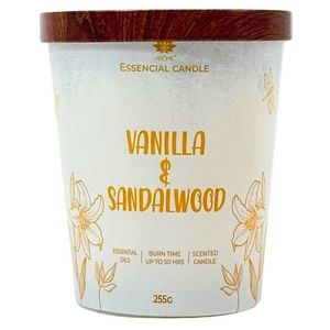 Arome Sviečka v skle s kovovým viečkom 255 g Vanilla & Sandalwood vyobraziť