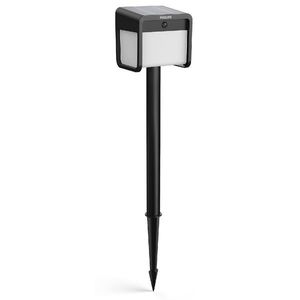Philips Ezra UltraEfficient solárny LED stĺpik so senzorom čierna, 1, 8 W, 250/25 lm, 3000 K vyobraziť