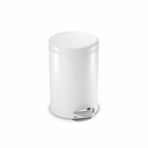 Simplehuman Pedálový okrúhly kôš 4, 5 l, biela vyobraziť