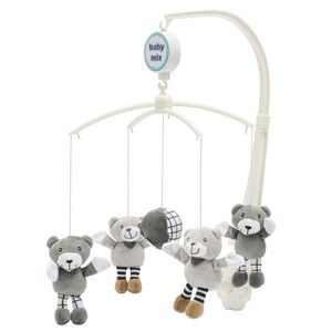 Kolotoč nad postieľku Baby Mix Malé medvedíky sivý vyobraziť