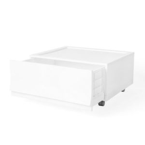 Modulárny úložný box Wave Snow s kolieskami 54, 6 x 43, 4 x 22 cm, široký - 1 zásuvka - kolieska vyobraziť