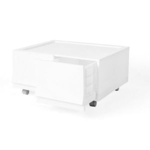 Modulárny úložný box Wave twin Snow s kolieskami 54, 6 x 43, 4 x 22 cm, široký - 2 zásuvky - kolieska vyobraziť