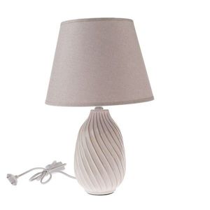 Keramická stolná lampa Vela, 38 cm, béžová vyobraziť