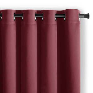 Vínovočervený zatemňovací záves 140x270 cm Eyelets – Restilo vyobraziť