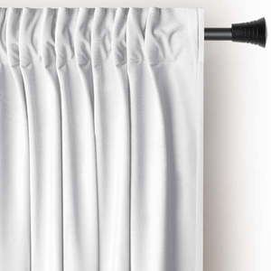 Biely zamatový dimout záves 140x270 cm Pleat – Restilo vyobraziť