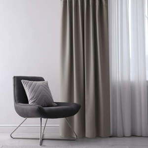 Sivobéžový zatemňovací záves 140x175 cm Eyelets – Restilo vyobraziť