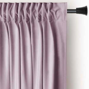 Svetloružový zamatový dimout záves 140x270 cm Pleat – Restilo vyobraziť