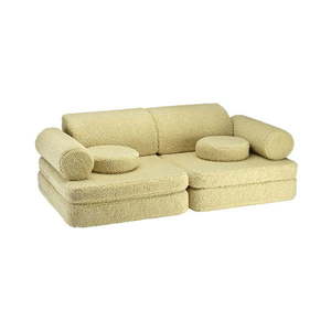 Zelená detská pohovka z textílie buklé 132 cm Settee – Wigiwama vyobraziť