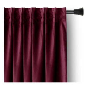 Vínovočervený zamatový dimout záves 140x245 cm Pleat – Restilo vyobraziť