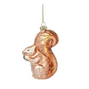 Sklenená ručne vyrobená vianočná ozdoba 11 cm Squirrel – Sass & Belle vyobraziť