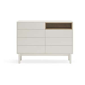 Krémovobiela komoda 120x90x40 cm Corvo – Teulat vyobraziť