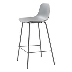 Sivá plastová barová stolička (výška sedadla 67, 5 cm) Whitby – Unique Furniture vyobraziť