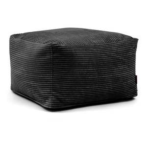 Čierny menčestrový sedací vak Softbox MooG – SLOWDOWN vyobraziť