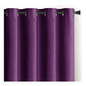Fialový zamatový dimout záves 140x270 cm Eyelets – Restilo vyobraziť
