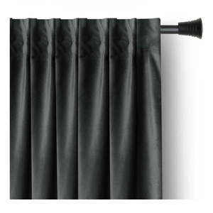 Tmavosivý zamatový dimout záves 140x245 cm Pleat – Restilo vyobraziť