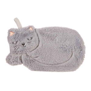 Sivý termofor z mikroplyšu 700 ml Cat – Sass & Belle vyobraziť