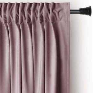 Svetlohnedý zamatový dimout záves 140x245 cm Pleat – Restilo vyobraziť
