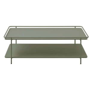 Zelený kovový konferenčný stolík 55x110 cm Yuba – Unique Furniture vyobraziť