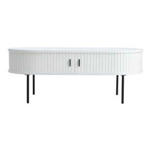 Biely konferenčný stolík v dekore duba 60x120 cm Nola – Unique Furniture vyobraziť