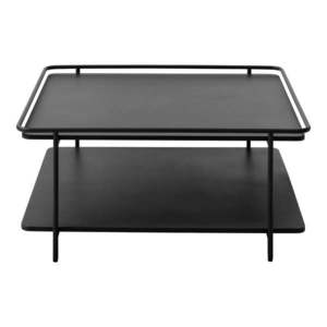 Čierny kovový konferenčný stolík 75x75 cm Yuba – Unique Furniture vyobraziť