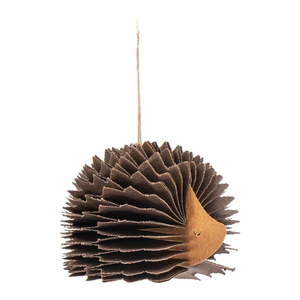 Papierová ručne vyrábaná vianočná ozdoba 10 cm Honeycomb Hedgehog – Sass & Belle vyobraziť