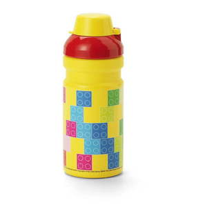 Žltá detská fľaša 390 ml Brick – LEGO® vyobraziť
