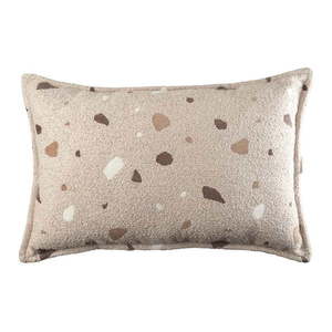 Svetlohnedá detský pohovkový vankúš buklé/ženilka Terrazzo Bolster – Wigiwama vyobraziť