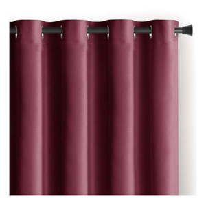 Vínovočervený/ružový zamatový dimout záves 140x270 cm Eyelets – Restilo vyobraziť