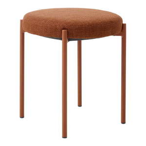 Kovová stolička v terakotovej farbe Pelican – Unique Furniture vyobraziť