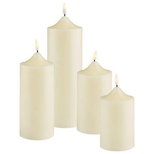 X-Mas SADA LED SVIEČOK 4-dielne prírodné materiály vyobraziť