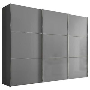 Moderano SKRIŇA S POS. DVER. – HOR.VED, svetlosivá, tmavosivá, 298/222/68 cm vyobraziť