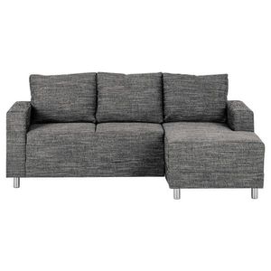 MID.YOU ROHOVÁ SEDACIA SÚPRAVA, textil, čierna vyobraziť