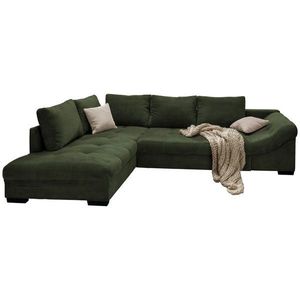 MID.YOU ROHOVÁ SEDACIA SÚPRAVA, textil, tmavozelená vyobraziť
