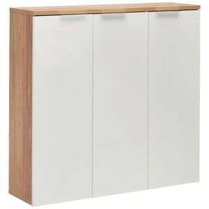 Xora SKRINKA NA TOPÁNKY, farba duba, biela s vysokým leskom, 120/115/34 cm vyobraziť