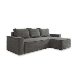 MID.YOU ROHOVÁ SEDACIA SÚPRAVA, textil, tmavosivá vyobraziť