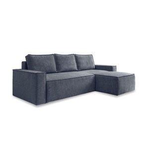 MID.YOU ROHOVÁ SEDACIA SÚPRAVA, textil, tmavomodrá vyobraziť