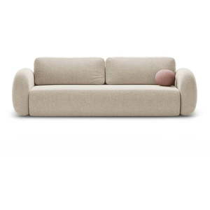 Béžová ženilková rozkladacia/s úložným priestorom pohovka 262 cm Tonale – Cosmopolitan Design vyobraziť
