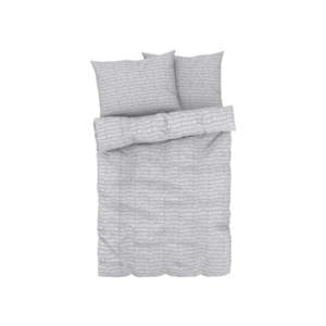 LIVARNO home Posteľná bielizeň z polybavlny, 240 x 220 cm (sivá/biela) vyobraziť