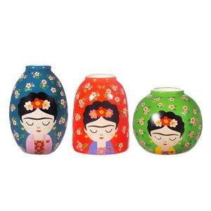 Keramické vázy v súprave 3 ks (výška 8 cm) Floral Frida – Sass & Belle vyobraziť