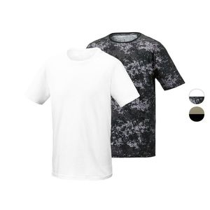 PARKSIDE® Pánske tričko, 2 kusy (vzor/biela, XL (56/58)) vyobraziť