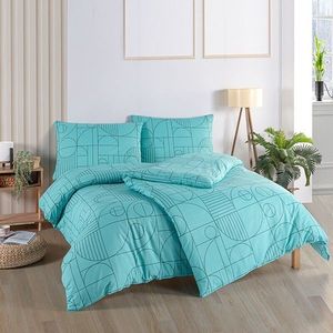 BedTex Bavlnené povlečení Geo Aquatic Awe, 140 x220 cm, 70 x 90 cm, 140 x 220 cm, 70 x 90 cm vyobraziť