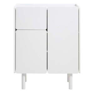 Biela skrinka 80x100x40 cm Bera – Unique Furniture vyobraziť