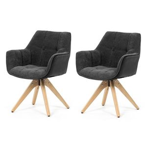Sada jedálenských stoličiek HC-D7180 GREY2, 2 ks vyobraziť