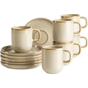 Mäser Sada šálok na espresso s podšálkami CordeliaSand, 6+6 ks vyobraziť